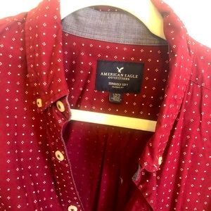 Maroon button down OBO